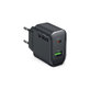 Ταξιδιωτικός αντάπτορας USB-A/USB-C, GaN, 65 W PD, μαύρο, SBS