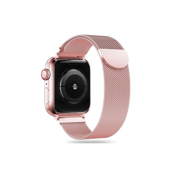 Λουράκι Milaneseband για Apple Watch 8 / 9 / 10 / 11 / SE (40 / 41 / 42 mm), Rose Gold, Tech-Protect