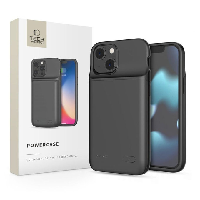 Power bank Powercase 4700mAh για iPhone 12 Mini / 13 Mini, μαύρη, Tech-Protect