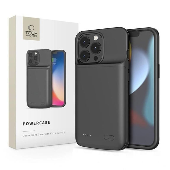Power bank Powercase 4800mAh για iPhone 13 / 13 Pro, μαύρη, Tech-Protect