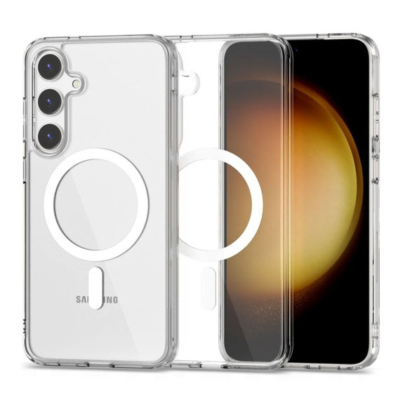 Θήκη FlexAir Hybrid MagSafe για Samsung S24, διάφανη, Tech-Protect