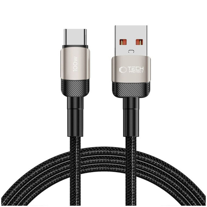 Καλώδιο Ultraboost Evo USB-C Cable 100W/5A 200cm, Titanium, Tech-Protect