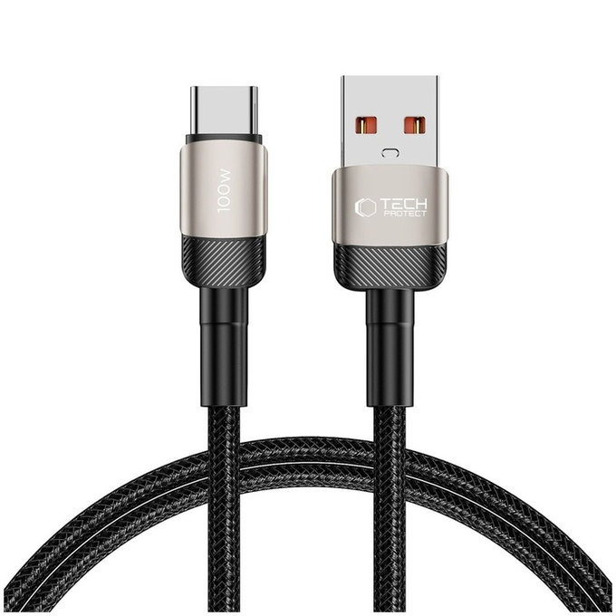 Καλώδιο Ultraboost Evo USB-C Cable 100W/5A 100cm, Titanium, Tech-Protect