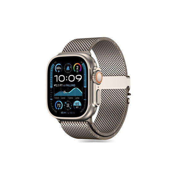 Λουράκι Milano για Apple Watch 8 / 9 / 10 / 11 / SE / Ultra (44 / 45 / 46 / 49 mm), Titanium, Tech-Protect