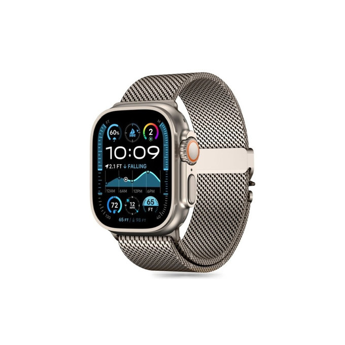 Λουράκι Milano για Apple Watch 8 / 9 / 10 / 11 / SE / Ultra (44 / 45 / 46 / 49 mm), Titanium, Tech-Protect