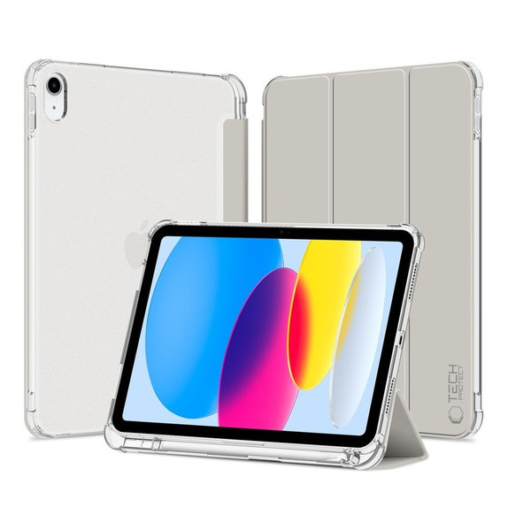 Θήκη Sc Pen Hybrid για iPad 10.9" 10 / 2022 / 11" 11 / 2025, Crystal Silver, Tech-Protect