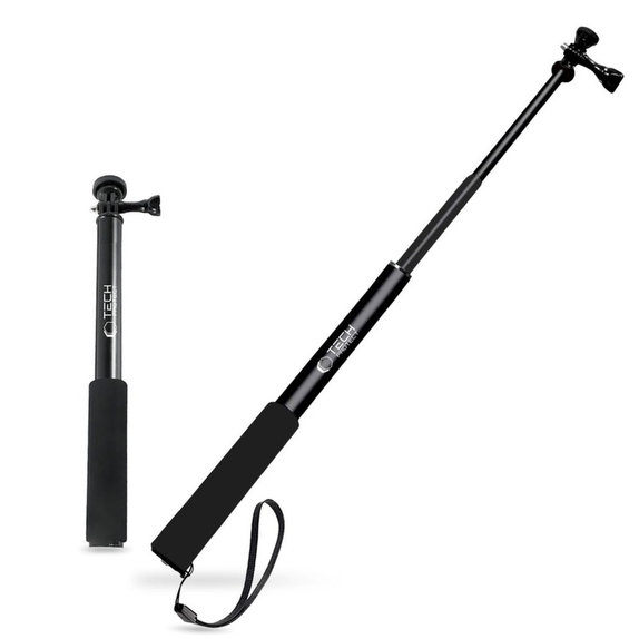 Selfie stick με τρίποδο GA100 για GoPro / DJI / INSTA360, μαύρη, Tech-Protect