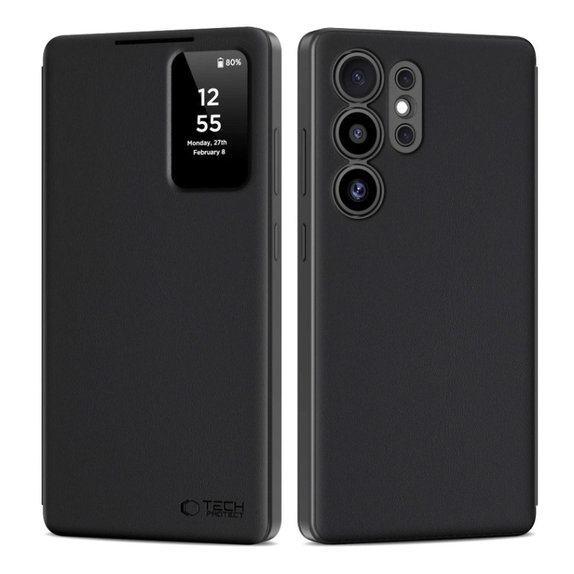 Θήκη Smart Wallet για Samsung S25 Ultra, Matte Black, Tech-Protect