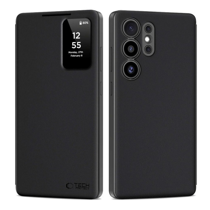 Θήκη Smart Wallet για Samsung S25 Ultra, Matte Black, Tech-Protect