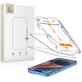 Σκληρυμένο γυαλί Quick Set+ 2-PACK για iPhone 13 / 13 Pro / 14 / 16E / 17E, μαύρη, Tech-Protect
