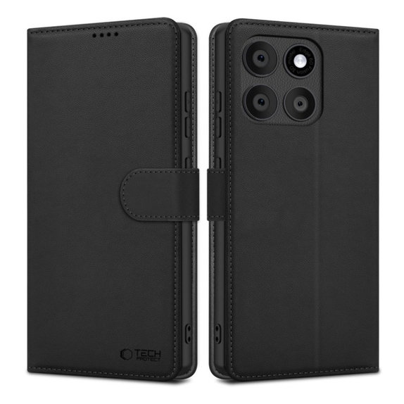 Θήκη Wallet για Motorola Edge 60 / 60 Fusion, μαύρη, Tech-Protect