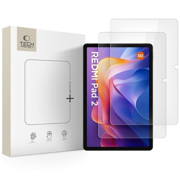 Σκληρυμένο γυαλί Glass Fit+ 2-PACK για Xiaomi Redmi Pad 2 / SE 11.0, διάφανη, Tech-Protect