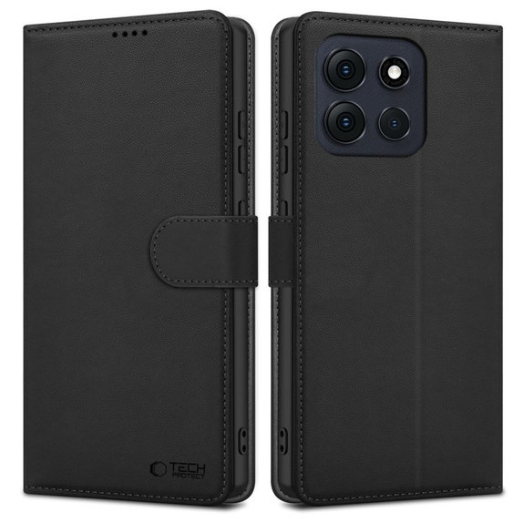 Θήκη Wallet για Motorola Moto G56 5G, μαύρη, Tech-Protect