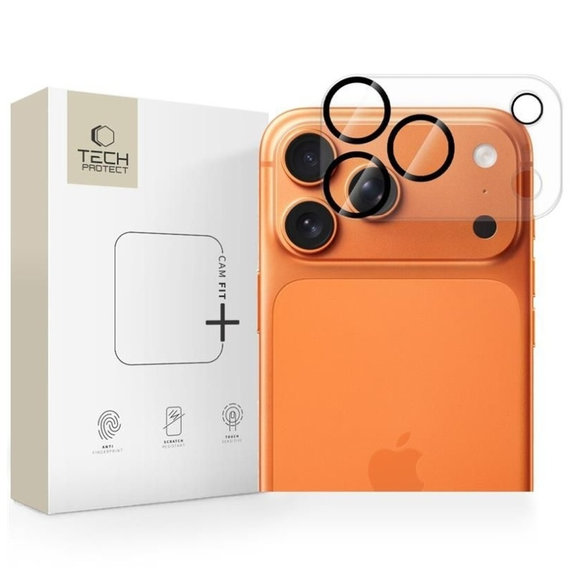 Προστασία κάμερας Cam Fit+ για iPhone 17 Pro, διάφανη, Tech-Protect