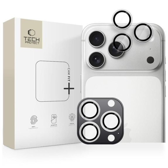 Προστασία κάμερας Camring Fit+ για iPhone 14 Pro / Max / 15 Pro / Max / 16 Pro / Max / 17 Pro / Max, διάφανη, Tech-Protect