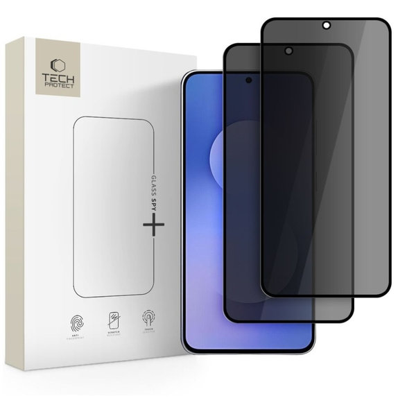Privacy σκληρυμένο γυαλί Glass Spy+ 2-PACK για Samsung S25 FE, Tech-Protect