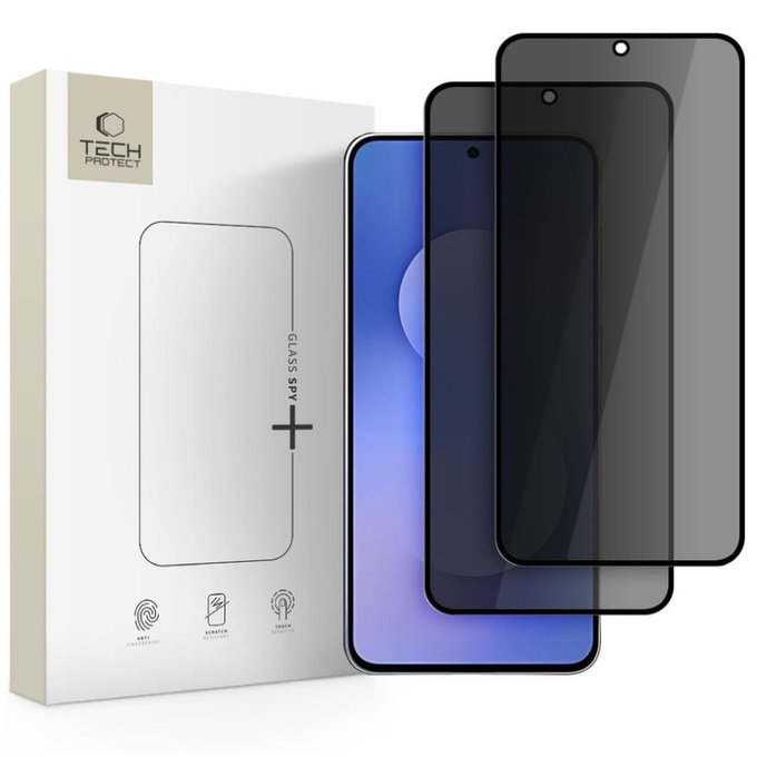 Privacy σκληρυμένο γυαλί Glass Spy+ 2-PACK για Samsung S25 FE, Tech-Protect