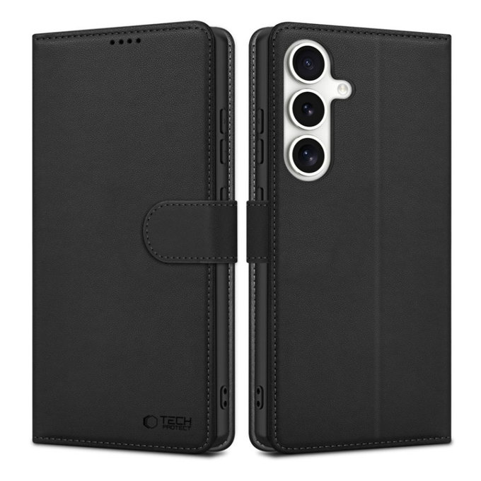 Θήκη Wallet για Samsung S25 FE, μαύρη, Tech-Protect