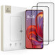Σκληρυμένο γυαλί Glass Fit+ 2-PACK για Motorola Edge 50 Neo / 60 Neo, μαύρη, Tech-Protect