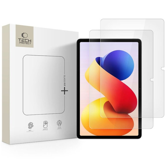 Σκληρυμένο γυαλί Glass Fit+ 2-PACK για Xiaomi Poco Pad M1 / Redmi Pad Pro / 2 Pro 12.1, διάφανη, Tech-Protect