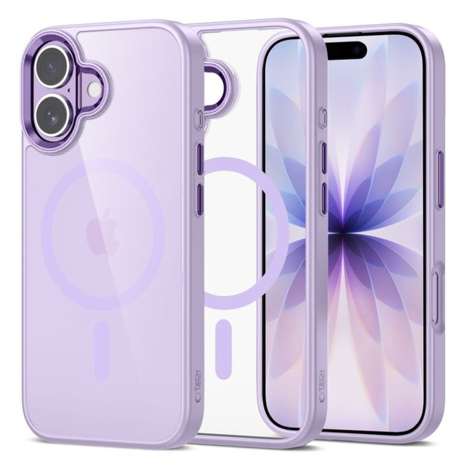 Θήκη MagMat MagSafe για iPhone 17, Lavender/Clear, Tech-Protect