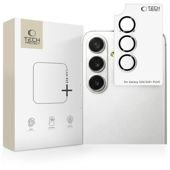 Προστασία κάμερας Camring Fit+ για Samsung S26 / S26+ Plus, διάφανη, Tech-Protect