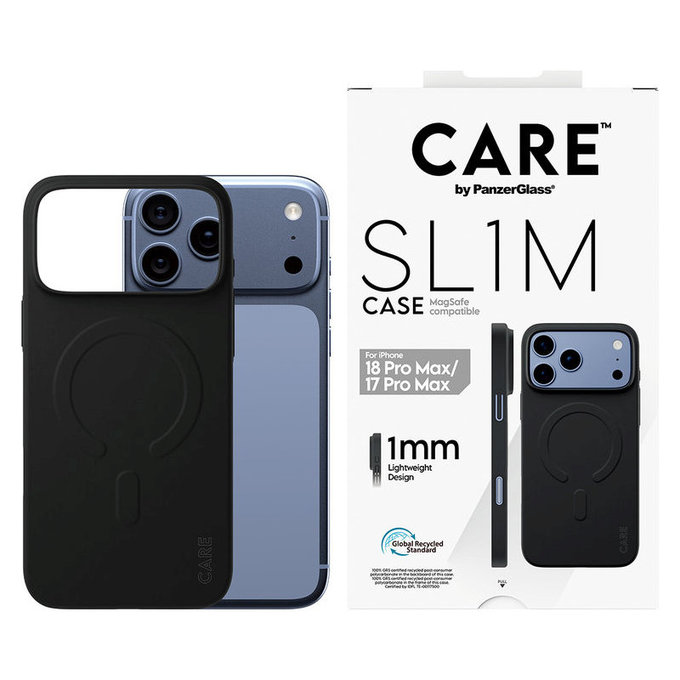 Θήκη SL1M με MagSAFE για iPhone 18 Pro Max/17 Pro Max/16e, Μαύρο, PanzerGlass