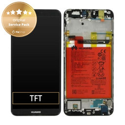 OLED/LCD Display Assembly με Battery για Huawei P Smart | FIG-L31 | 02351SVJ | 02351SVD | 02351SVK | Μαύρο, Black | Service Pack
