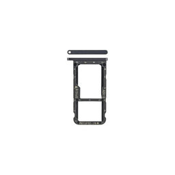 Δίσκος SIM + SD για Huawei P20 Lite | Μαυρομπλέ | Midnight Black | 51661HKK | Genuine Service Pack