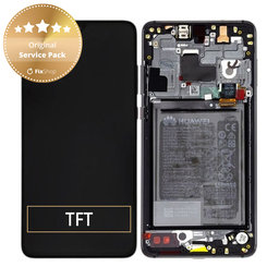 OLED/LCD Display Assembly με Battery για Huawei Mate 20 | 02352ETG | Μαύρο, Black | Service Pack