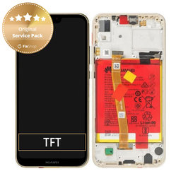 OLED/LCD Display Assembly με Battery για Huawei P20 Lite | 02351WRN | Gold | Service Pack