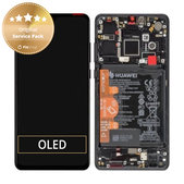 Συγκρότημα οθόνης με μπαταρία για Huawei P30, 02352NLL, 02354HLT, 0254HMG, Μαύρο, Black, Service Pack