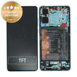OLED/LCD Display Assembly με Battery για Huawei Honor 20e | 02353QEN | Phantom Blue | Service Pack
