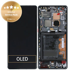 OLED/LCD Display Assembly με Battery για Huawei Mate 40 Pro | NOH-NX9 | 02353YMT | Μαύρο, Black | Service Pack