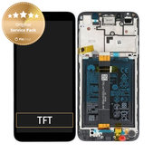 Συγκρότημα οθόνης με μπαταρία για Huawei Y5p, 02353RJP, Μαύρο, Black, Service Pack