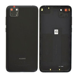 Κάλυμμα Μπαταρίας + Φακός Πίσω Κάμερας για Huawei Y5p | Midnight Gray | 97070XVD | Genuine Service Pack