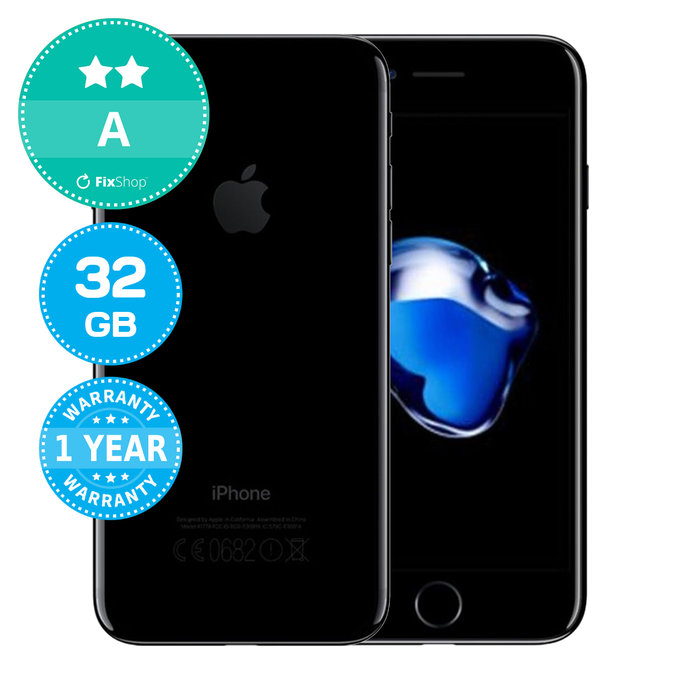 Apple iPhone 7 Jet Black 32GB A Ανακατασκευασμένο
