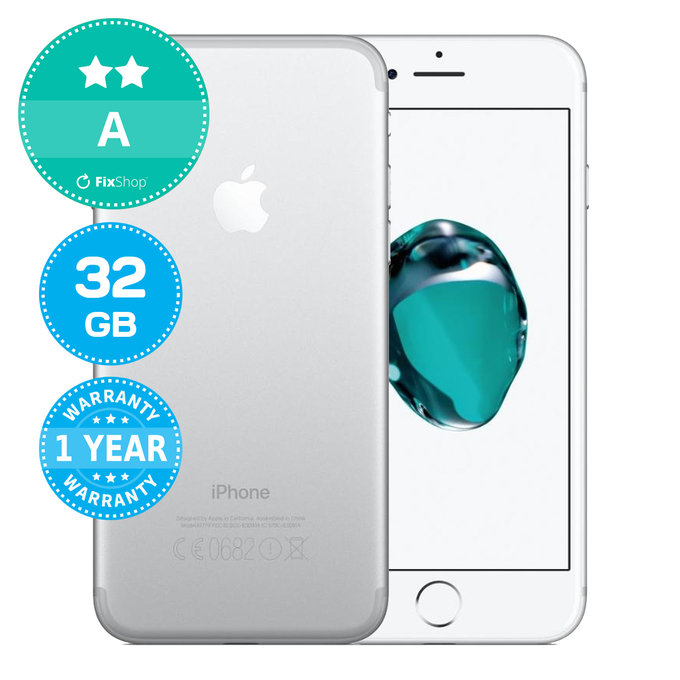 Apple iPhone 7 Silver 32GB A Ανακατασκευασμένο