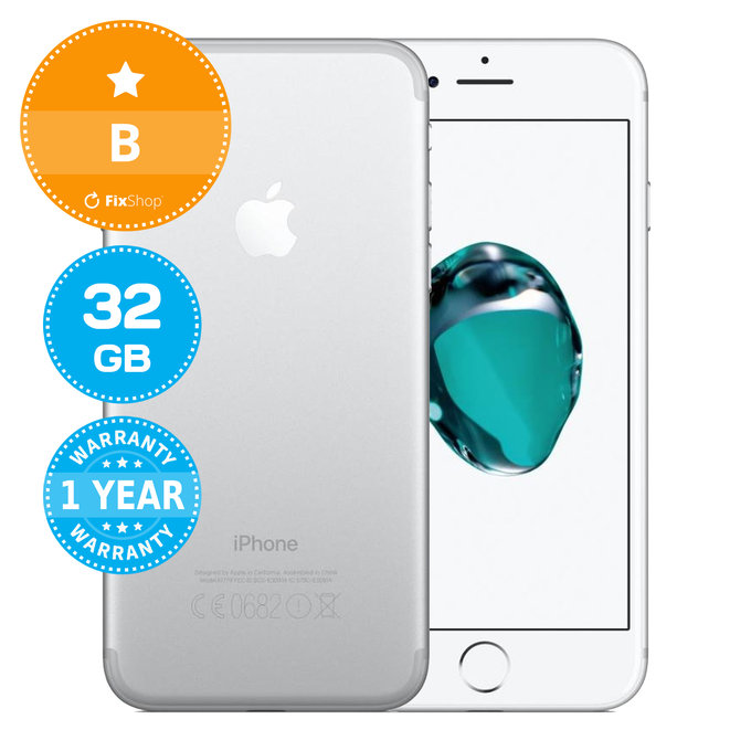 Apple iPhone 7 Silver 32GB B Ανακατασκευασμένο