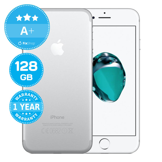 Apple iPhone 7 Silver 128GB A+ Ανακατασκευασμένο