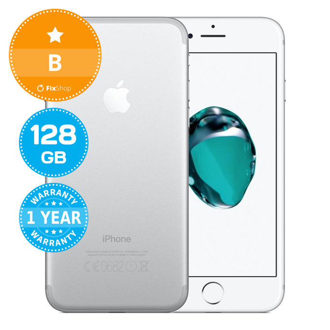 Apple iPhone 7 Silver 128GB B Ανακατασκευασμένο