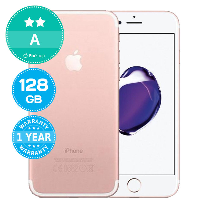 Apple iPhone 7 Rose Gold 128GB A Ανακατασκευασμένο