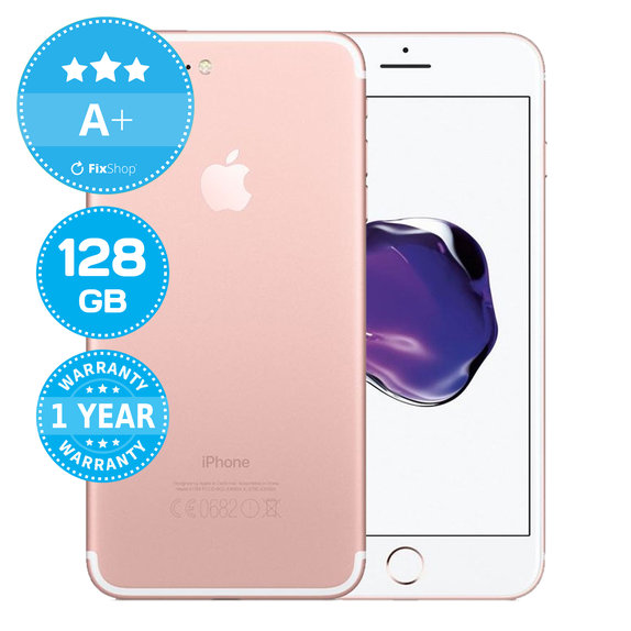 Apple iPhone 7 Plus Rose Gold 128GB A+ Ανακατασκευασμένο