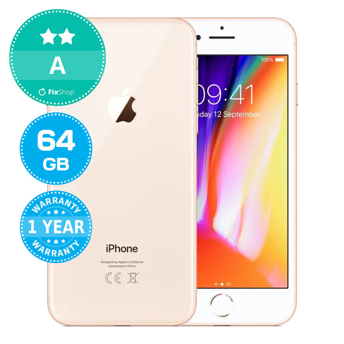 Apple iPhone 8 Gold 64GB A Ανακατασκευασμένο