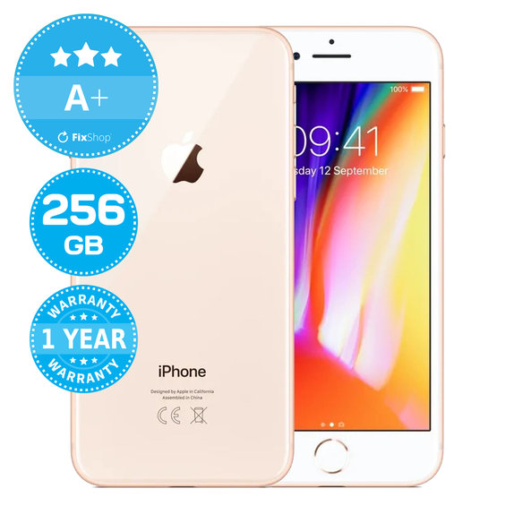 Apple iPhone 8 Gold 256GB A+ Ανακατασκευασμένο