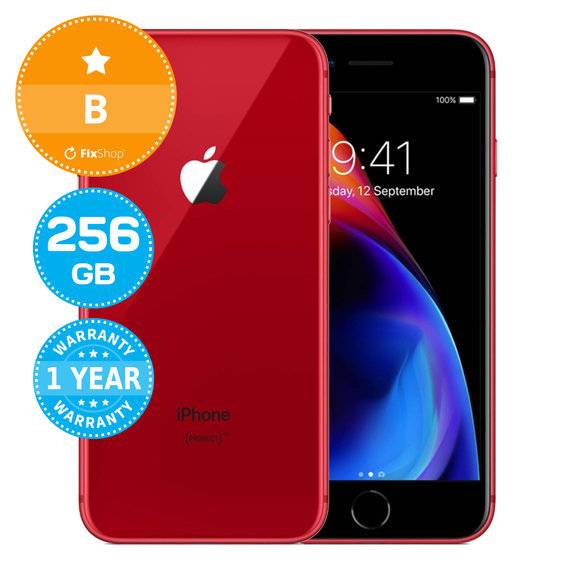 Apple iPhone 8 (PRODUCT)RED 256GB B Ανακατασκευασμένο