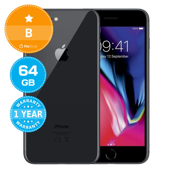 Apple iPhone 8 Plus Space Gray 64GB B Ανακατασκευασμένο