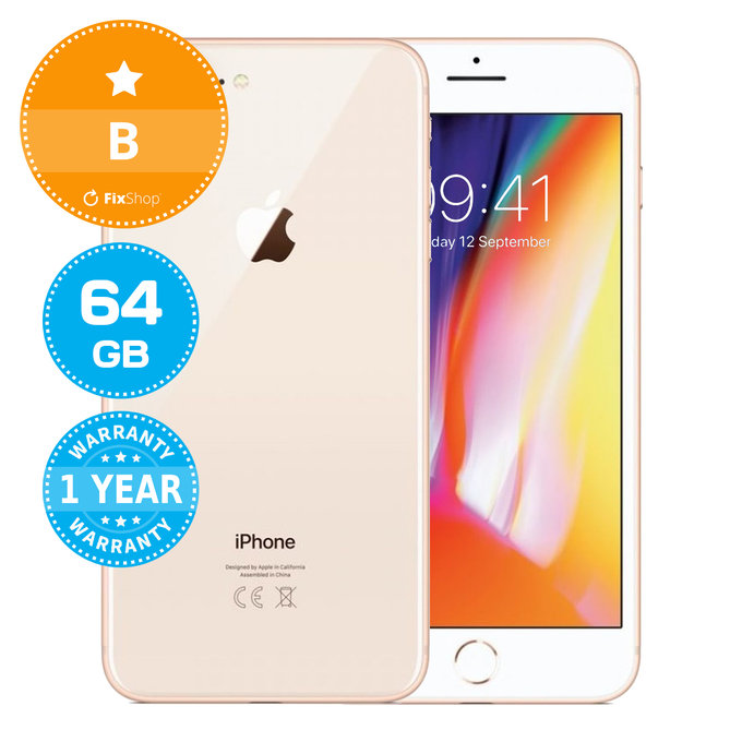 Apple iPhone 8 Plus Gold 64GB B Ανακατασκευασμένο