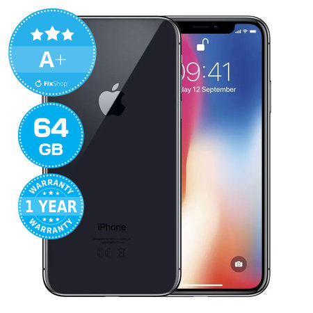 Apple iPhone X Space Gray 64GB A+ Ανακατασκευασμένο