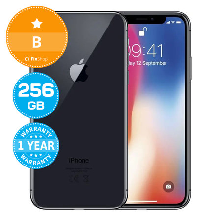 Apple iPhone X Space Gray 256GB B Ανακατασκευασμένο